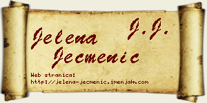 Jelena Ječmenić vizit kartica